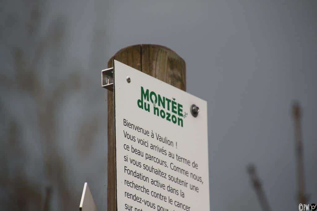 Montée du Nozon, arrivée